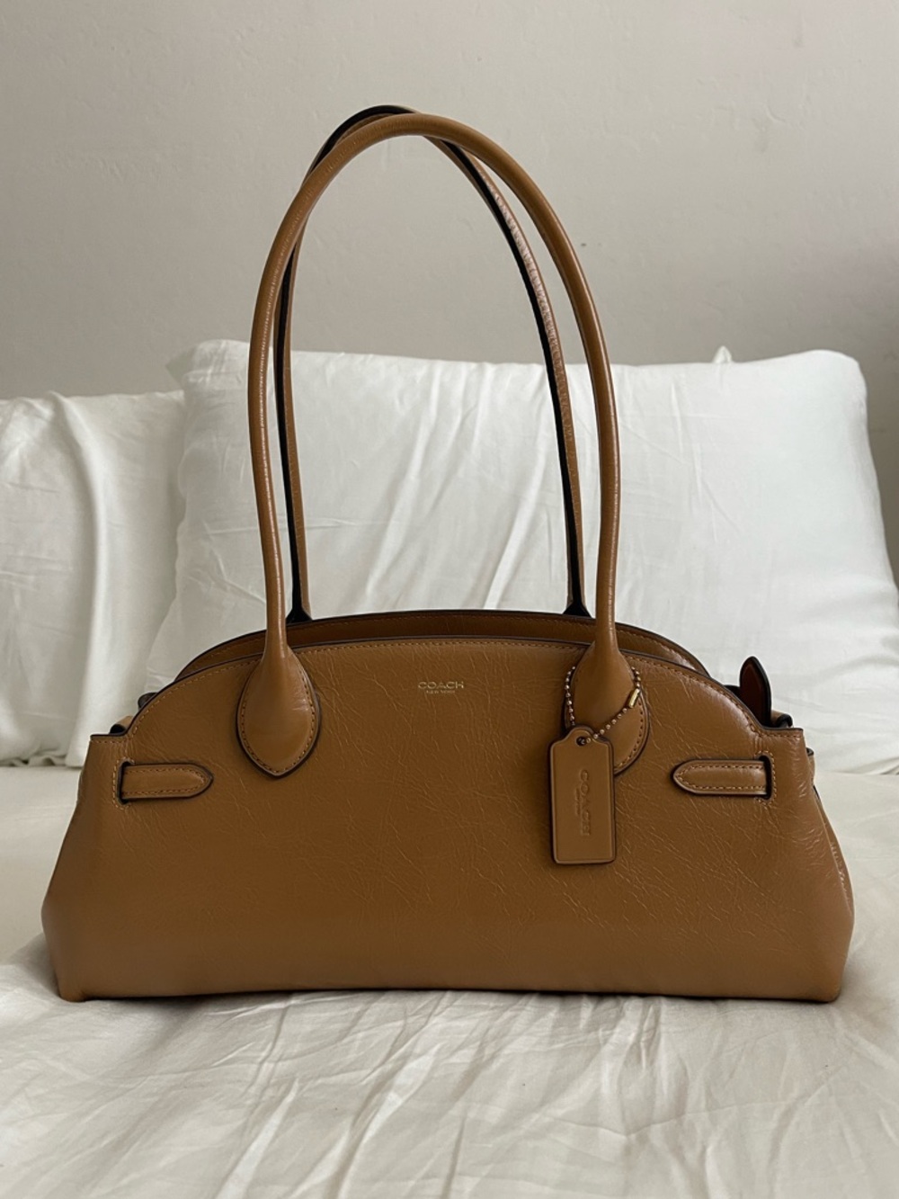 Coach Empire 34 Shoulder Bag in Honey Brown - Picture 2 of 9